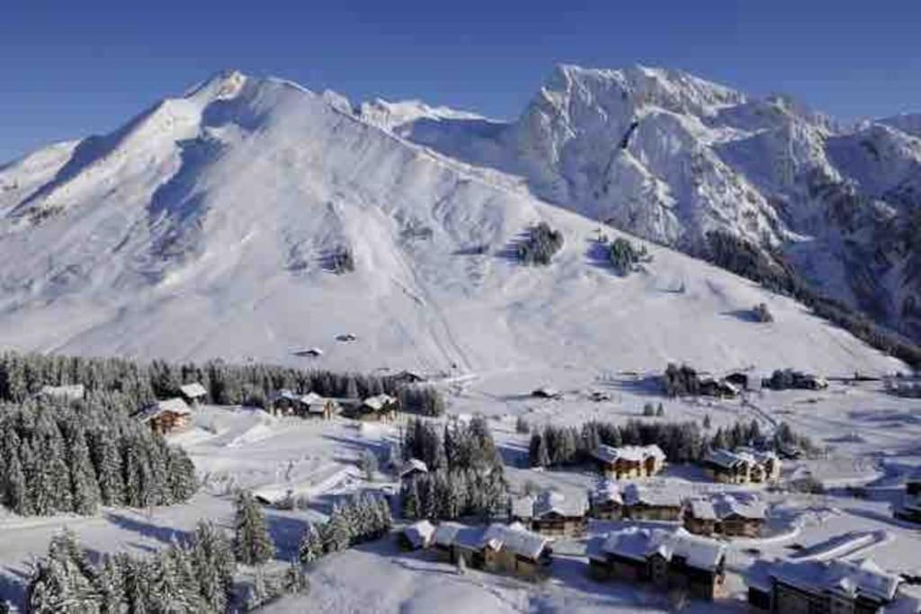 Appartement La Clusaz Avec Terrasse Sur Les Pistes De Ski 마니고 외부 사진